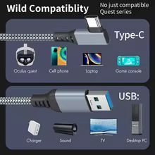 Cabo USB-C Oculus Quest 2 5m Thumbnail 4