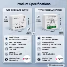 Interruptor Inteligente Zigbee 10A/16A DIY Thumbnail 6