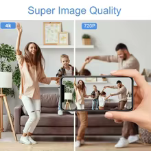 Câmera Relógio HD4K WiFi com Detecção de Movimento Thumbnail 2
