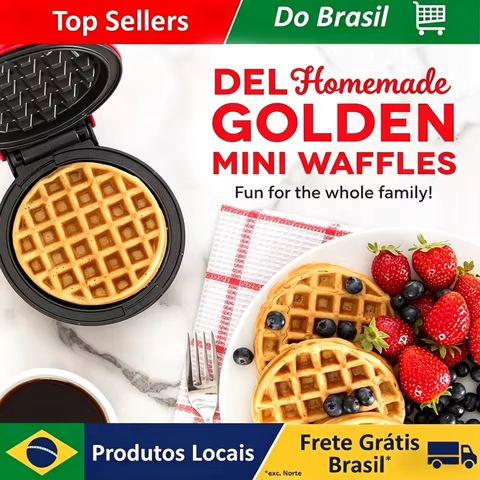 Mini Waffle Maker Elétrico