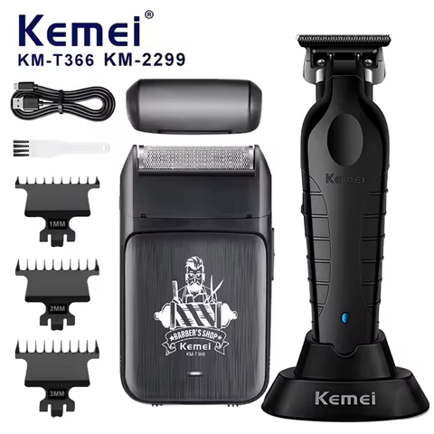 Kit Cortador de Cabelo Kemei KM-2299
