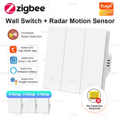 Interruptor Inteligente Zigbee com Sensor