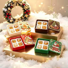Caixa de Biscoito de Gengibre Natal Resina 3D Thumbnail 4