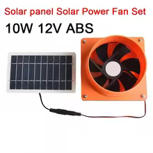 Ventilador Solar 10W 12V Kit Completo Thumbnail 1