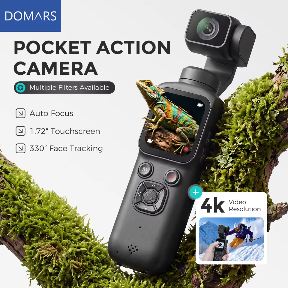 Câmera Domars 4K Bolso