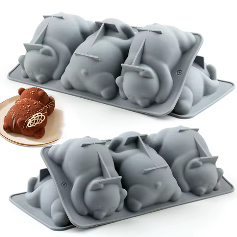 Molde Silicone Urso Adormecido