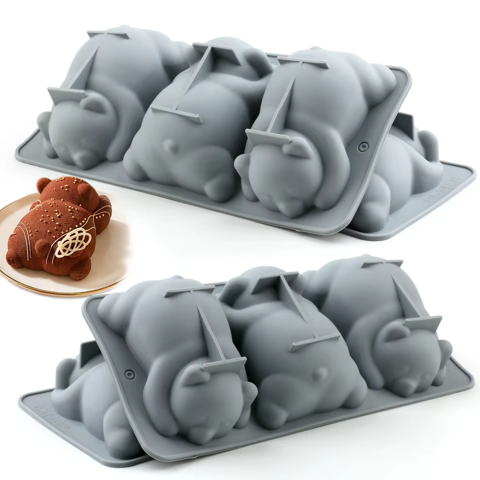 Molde Silicone Urso Adormecido