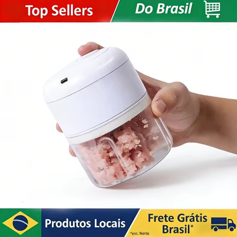 Mini Processador de Alho e Carne