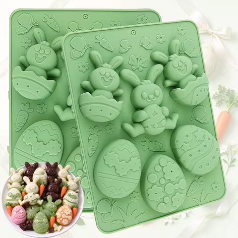 Molde de Silicone Páscoa 6 Cavidades