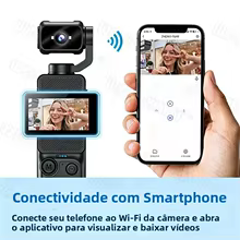 Câmera de Ação 1080P com Tela Rotativa Thumbnail 4