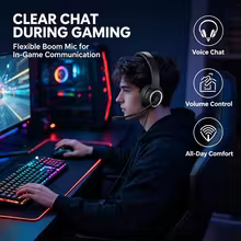 Headset Gamer USB Estéreo com Microfone Thumbnail 1
