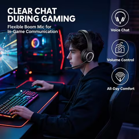 Headset Gamer USB Estéreo com Microfone