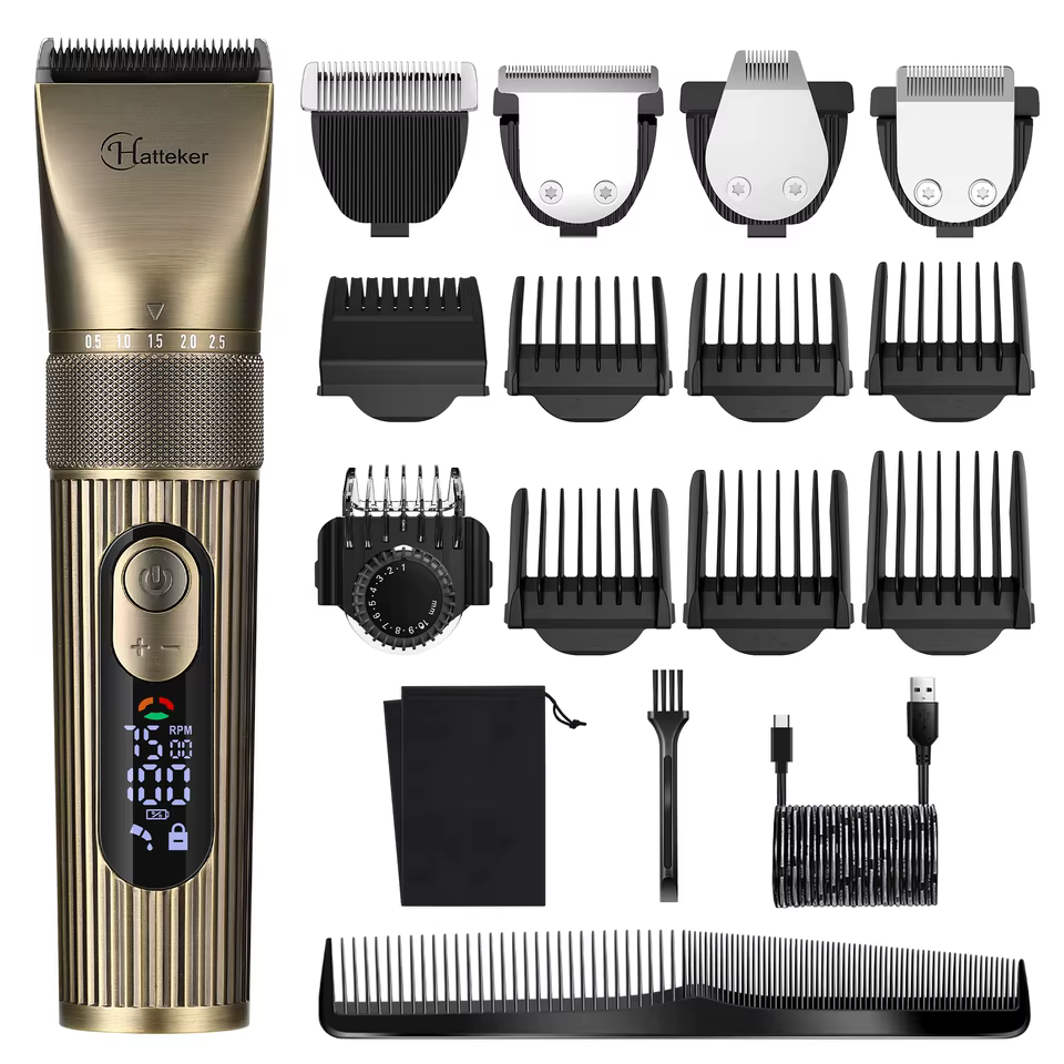 Aparador de Cabelo Hatteker com Lâmina Cerâmica