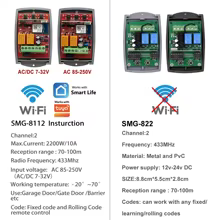 Controle WiFi Portão Garagem 433MHz Thumbnail 6
