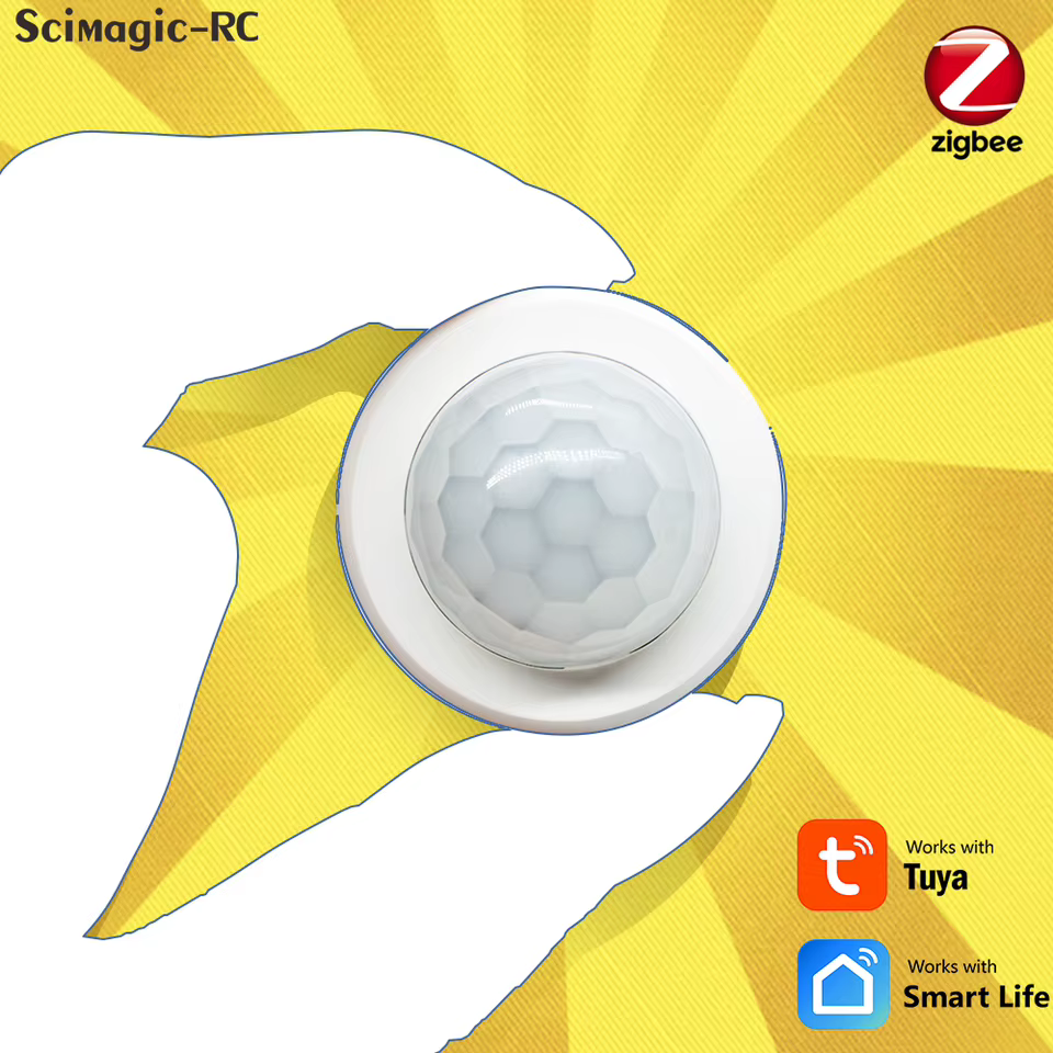 Detector de Movimento PIR Zigbee Tuya