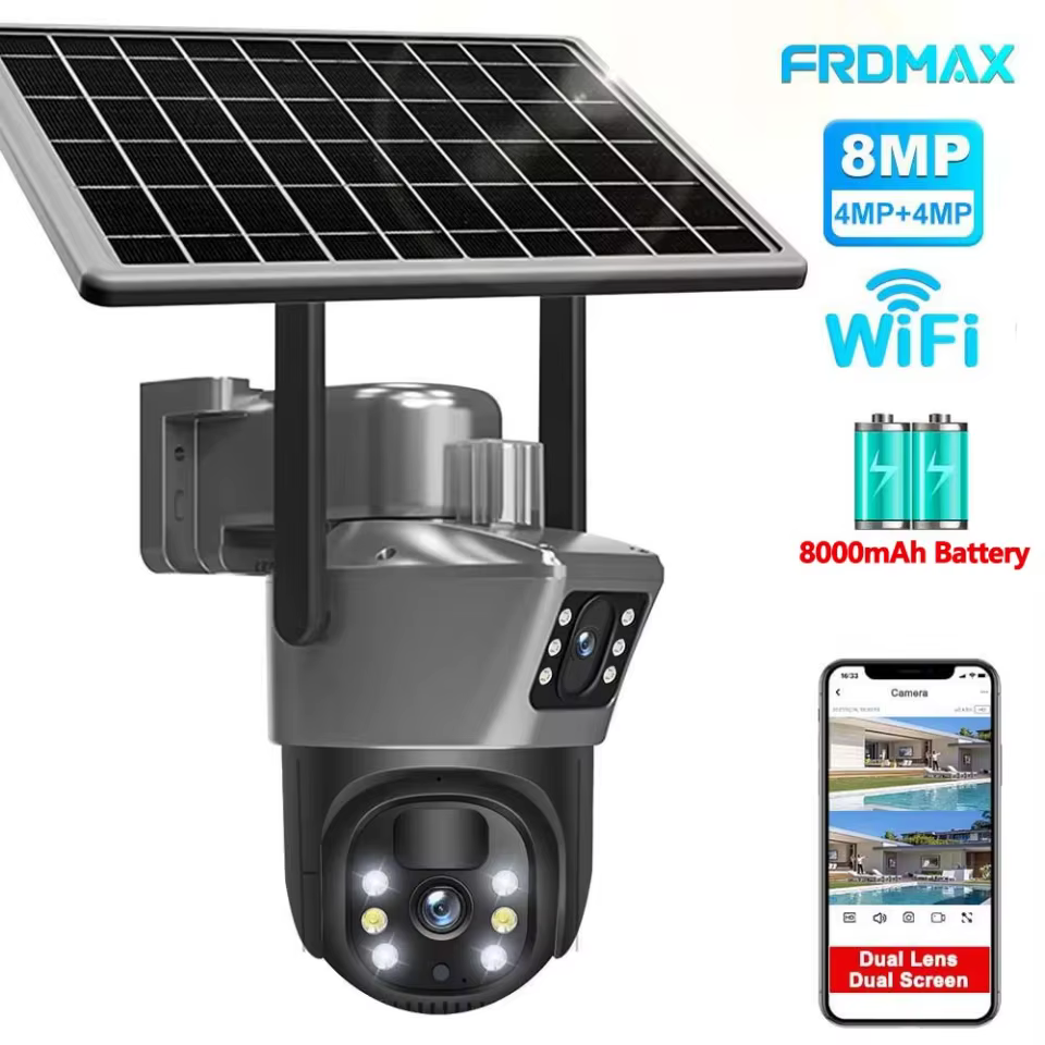 Câmera Solar 8MP WiFi PTZ