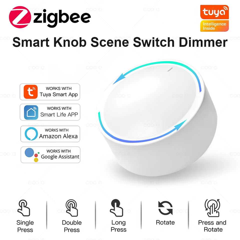 Interruptor Zigbee Tuya com Dimmer