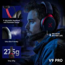 MCHOSE V9 Pro - Headset Gamer Sem Fio Thumbnail 2