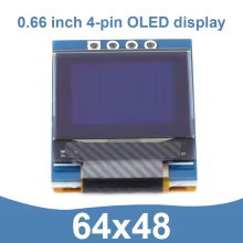 Módulo OLED 0.66 64x48 I2C Thumbnail 3