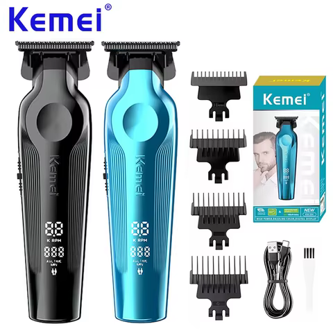 Kemei KM-264 Máquina de Corte Profissional Sem Fio