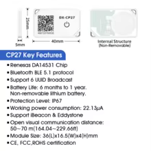 Beacon Bluetooth DX-CP27 Mini Thumbnail 2