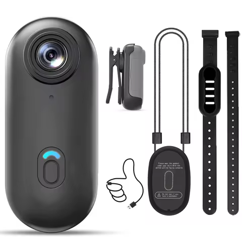Câmera 4K para Pets com Colar