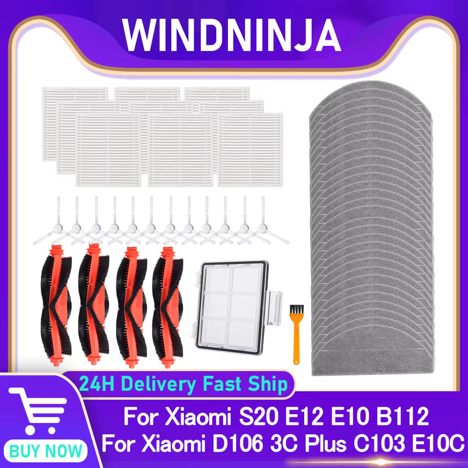 Kit de Peças para Aspirador Xiaomi S20 E12
