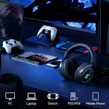 MCHOSE X9 Headset Gamer Sem Fio Thumbnail 6
