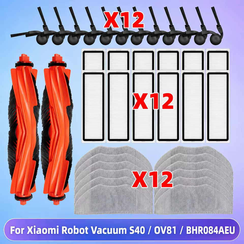 Peças Compatíveis Xiaomi Robot Vacuum S40 Kit Completo