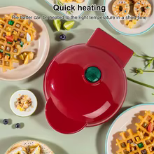 Mini Máquina de Waffles Elétrica Thumbnail 2