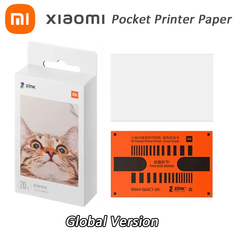 Papel Fotográfico Xiaomi ZINK 20 Folhas