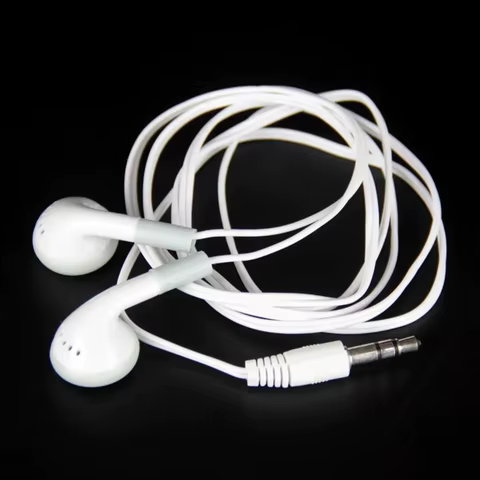 100 Fones Brancos com Fio