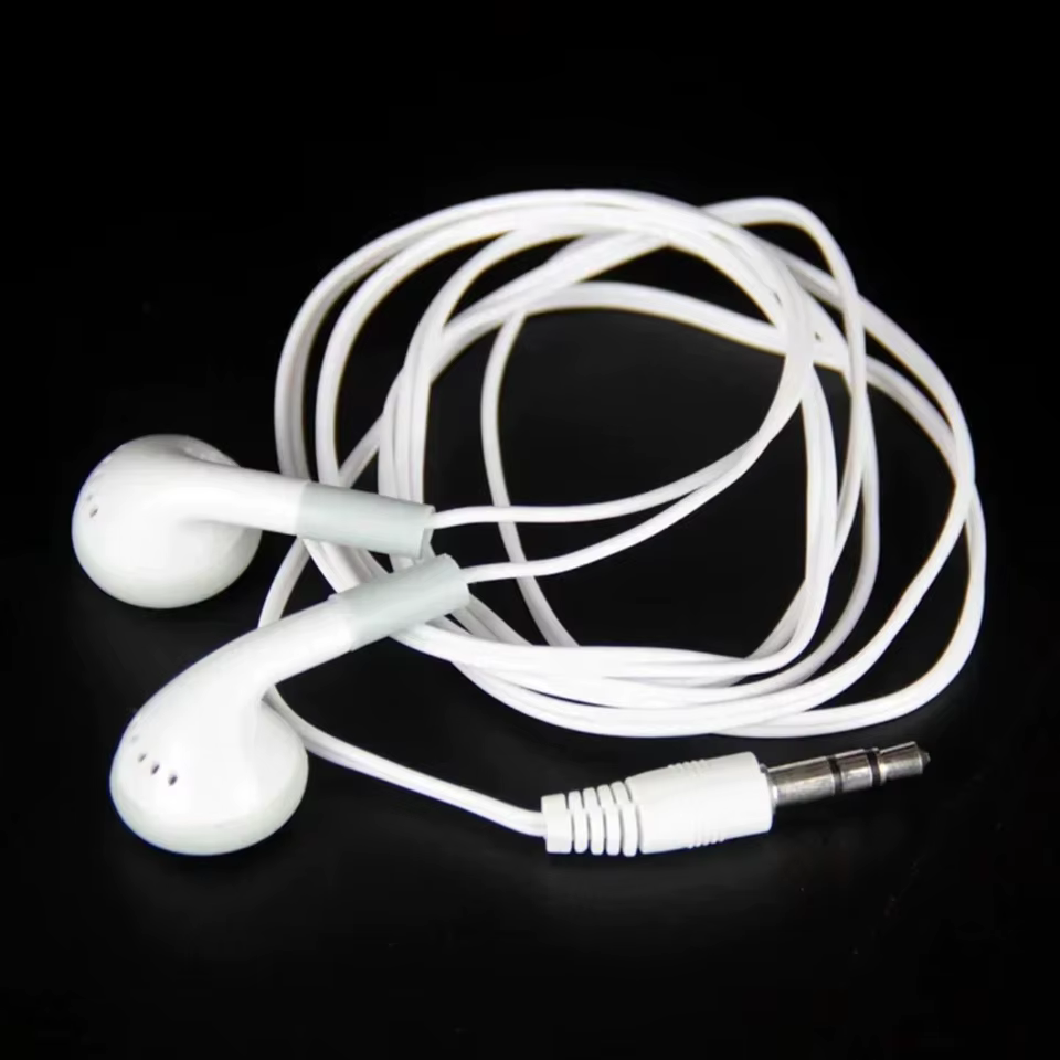 100 Fones Brancos com Fio