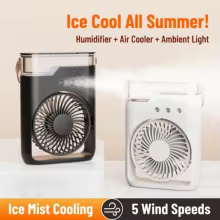 Ventilador Portátil com Névoa Thumbnail 3