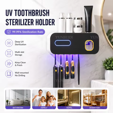 Esterilizador UV Escova de Dente Parede