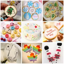 Canetas Douradas para Decoração de Biscoitos Thumbnail 5
