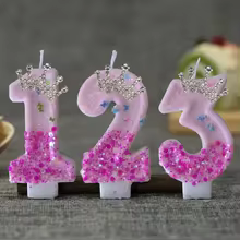 Vela Princesa Rosa Vermelha Thumbnail 1