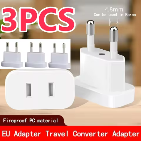 Adaptador Viagem EUA Europa 4.8mm