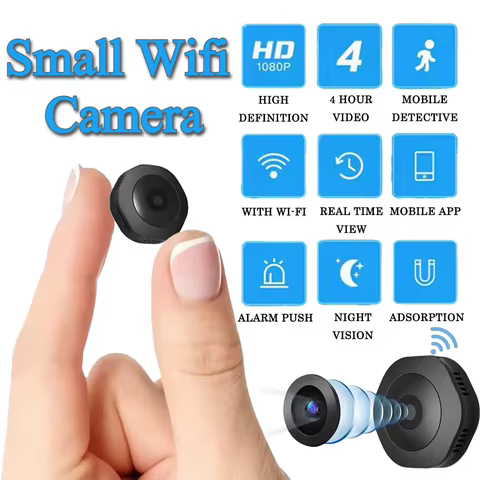 Câmera Wi-Fi 4K Portátil com Visão Noturna