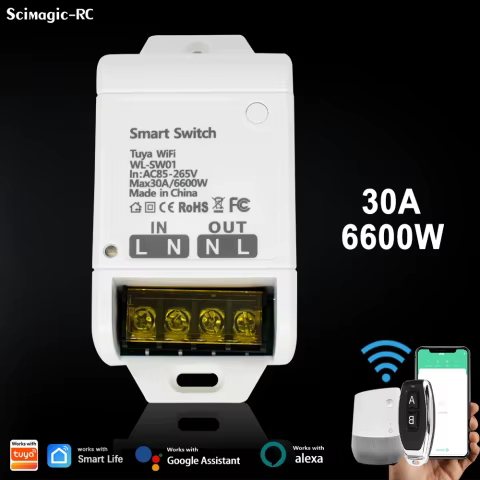 Relé Inteligente WiFi 30A