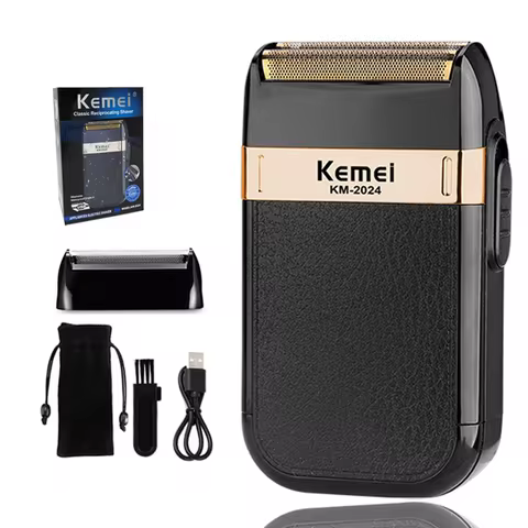 Kemei KM-2024 Barbeador Elétrico Masculino