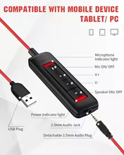 NUBWO HW01 Fones USB Cancelamento de Ruído Thumbnail 5