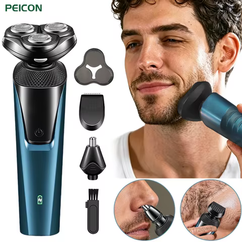 Barbeador Elétrico Masculino 3 em 1