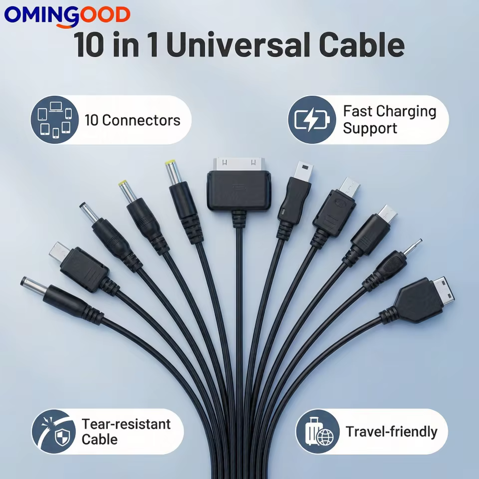 Cabo USB Universal 10 em 1
