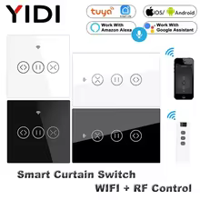 Interruptor de Cortina Inteligente WiFi RF433 Thumbnail 1