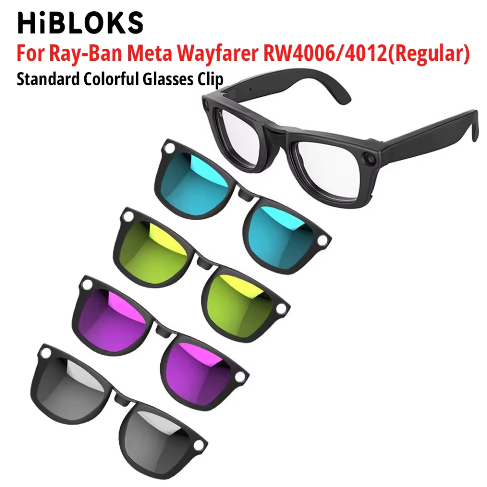Clipe Ray-Ban Meta Wayfarer Hibloks