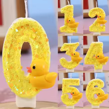 Vela Pato Aniversário Glitter Thumbnail 1