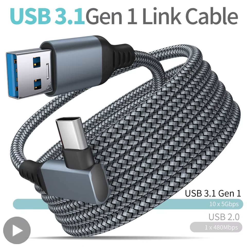 Cabo USB A para C Oculus Quest 2