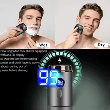 Barbeador Elétrico Mini Portátil Unissex Thumbnail 4