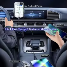 Carregador Carro 6 em 1 USB-C com Display Thumbnail 5
